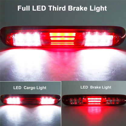 For 07-13 Chevy Silverado/GMC Sierra 1500 2500HD 3500HD High Mount Stop Light 3rd Brake Cargo Pickup Light,Center Tail Light Lamp